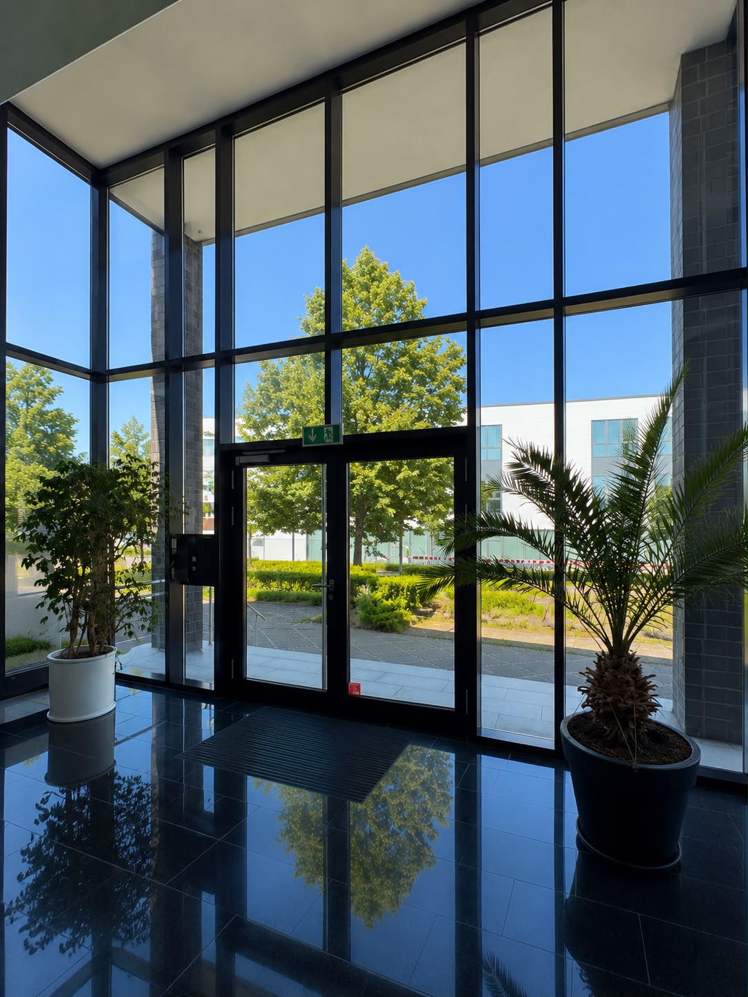 Lichtdurchfluteter Empfang — referenz