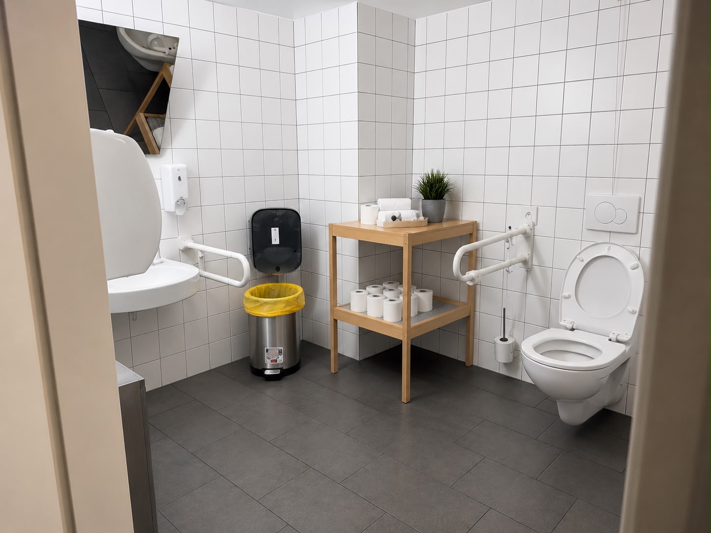 Barrierefreier Sanitärraum — referenz